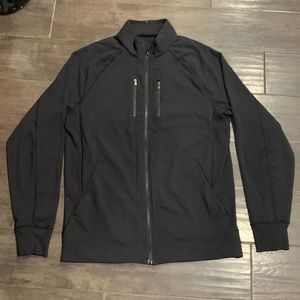 Lululemon black zip up sweater, used